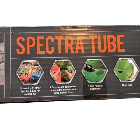New Sealed Intex River Connect Lounge Inflatable Floating Water Tube Spectra - Picture 2 of 5